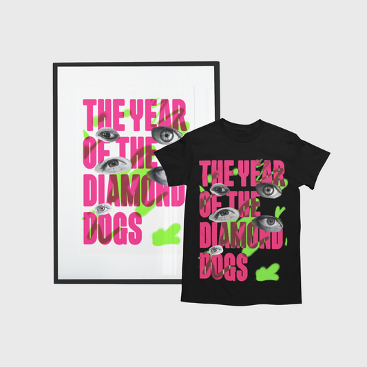 Diamond Dogs Print & T-Shirt Bundle